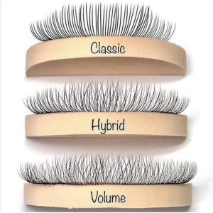 Dream Lashes and Brows:5 types of lash extensions: classic, wetlook, hybrid, volume and Russian volume.